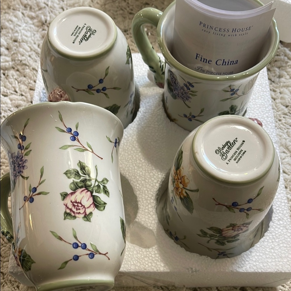 Princess house floral cups